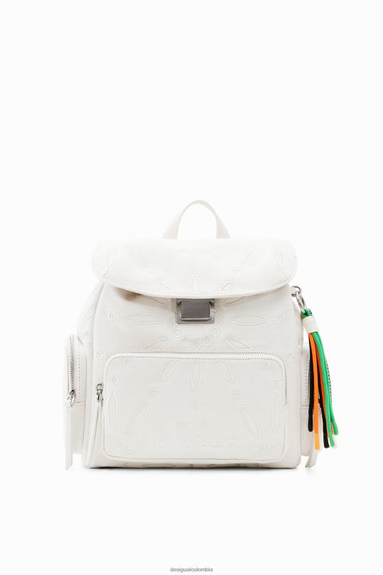 blusas Desigual bogota - accesorio 4802L589 mujer Desigual mochila mediana con bordado suizo