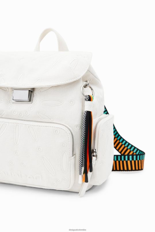 blusas Desigual bogota - accesorio 4802L589 mujer Desigual mochila mediana con bordado suizo