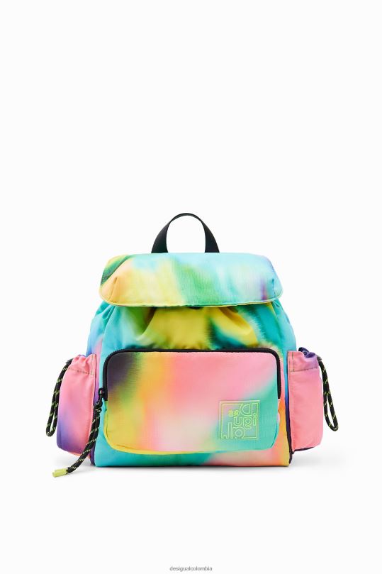 Desigual Colombia - accesorio 4802L721 mujer Desigual mochila mediana de nailon con efecto tie-dye