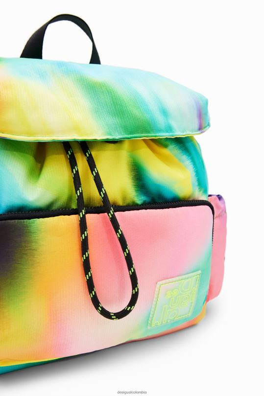 Desigual Colombia - accesorio 4802L721 mujer Desigual mochila mediana de nailon con efecto tie-dye