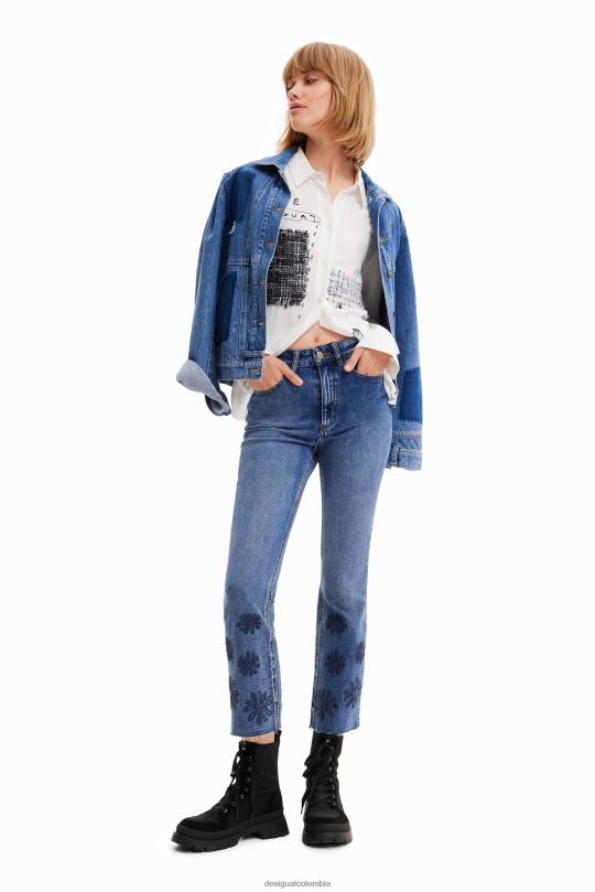 Desigual zapatos Colombia - ropa 4802L1022 mujer Desigual camisa de patchwork y flores