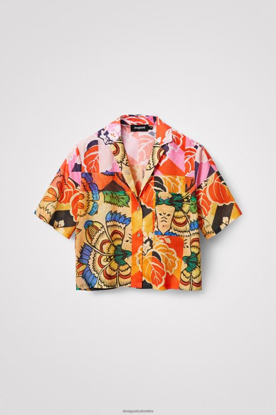 ropa 4802L1064 mujer Desigual metro. camisa tropical de christian lacroix - Desigual sale damen