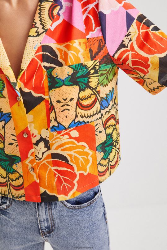 ropa 4802L1064 mujer Desigual metro. camisa tropical de christian lacroix - Desigual sale damen