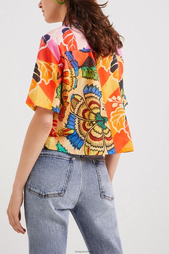 ropa 4802L1064 mujer Desigual metro. camisa tropical de christian lacroix - Desigual sale damen