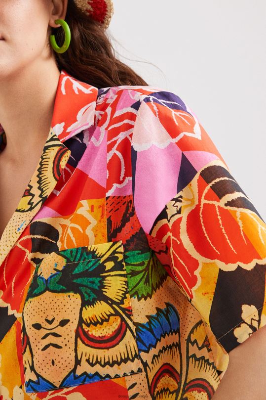 ropa 4802L1064 mujer Desigual metro. camisa tropical de christian lacroix - Desigual sale damen