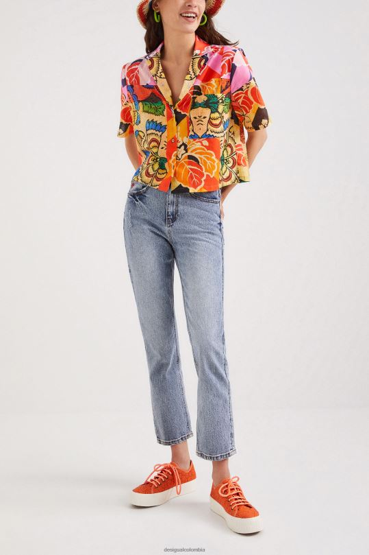ropa 4802L1064 mujer Desigual metro. camisa tropical de christian lacroix - Desigual sale damen