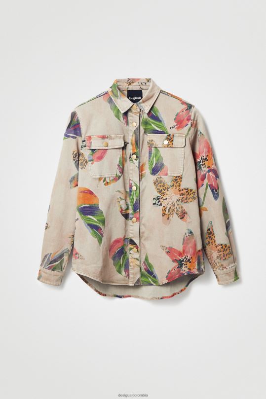 ropa 4802L1101 mujer Desigual camiseta floral - Desigual Colombia Medellín