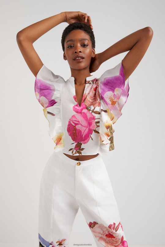 ropa 4802L1103 mujer Desigual metro. blusa floral de christian lacroix - Desigual shop