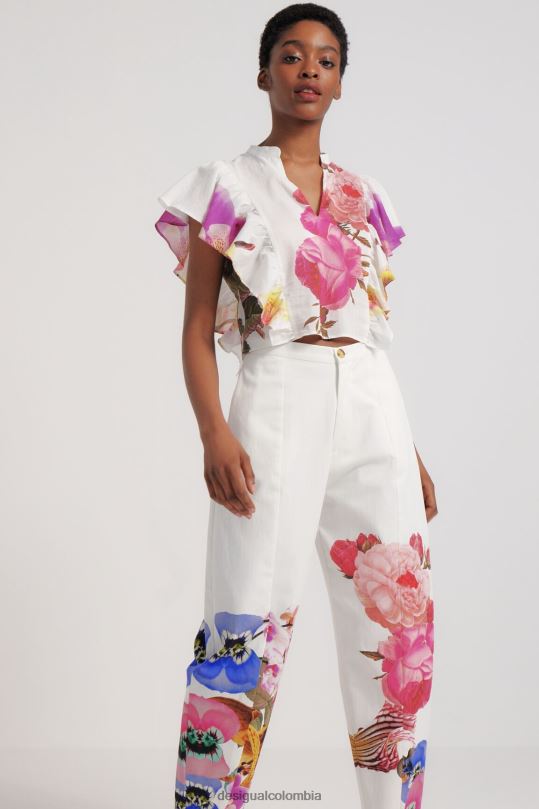ropa 4802L1103 mujer Desigual metro. blusa floral de christian lacroix - Desigual shop