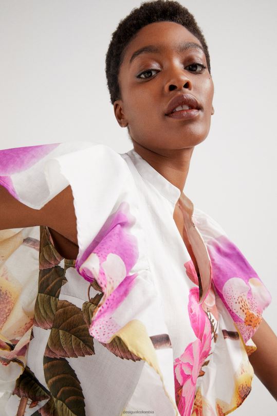 ropa 4802L1103 mujer Desigual metro. blusa floral de christian lacroix - Desigual shop