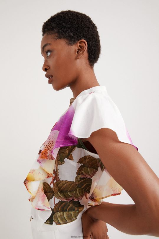 ropa 4802L1103 mujer Desigual metro. blusa floral de christian lacroix - Desigual shop