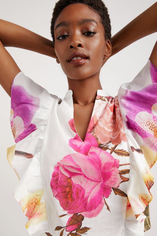 ropa 4802L1103 mujer Desigual metro. blusa floral de christian lacroix - Desigual shop