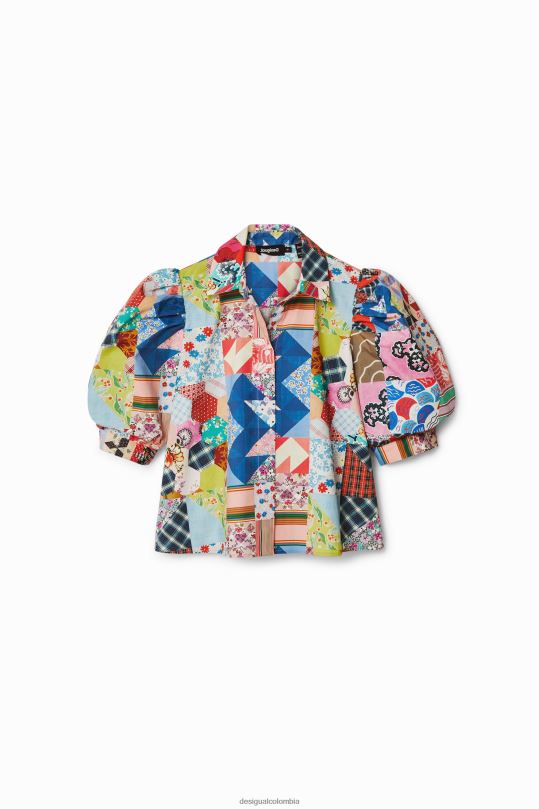 Desigual Colombia pagina oficial - ropa 4802L1106 mujer Desigual camisa con patchwork de johnson hartig