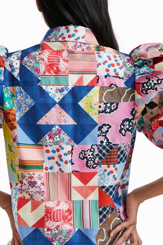 Desigual Colombia pagina oficial - ropa 4802L1106 mujer Desigual camisa con patchwork de johnson hartig