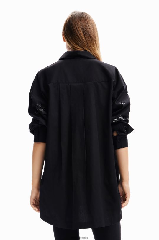 Desigual Colombia - ropa 4802L161 mujer Desigual camisa oversize bordada