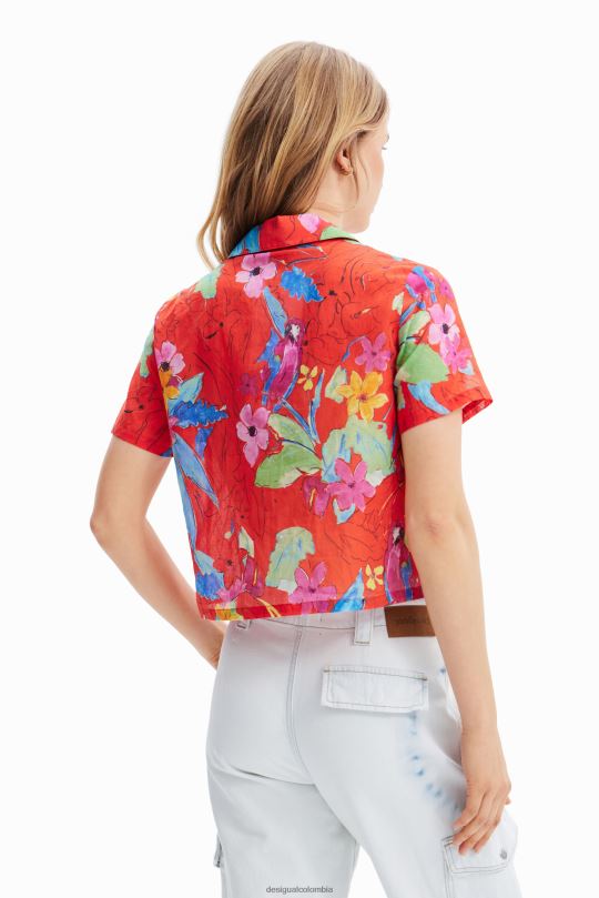 ropa 4802L433 mujer Desigual camisa corta de resort - Desigual Colombia rebajas