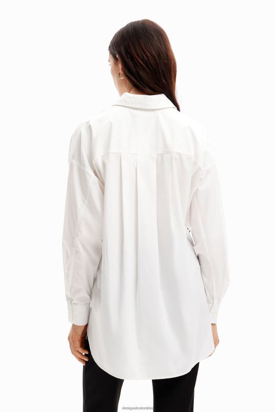 ropa 4802L52 mujer Desigual camisa oversize con letras - Desigual sales online
