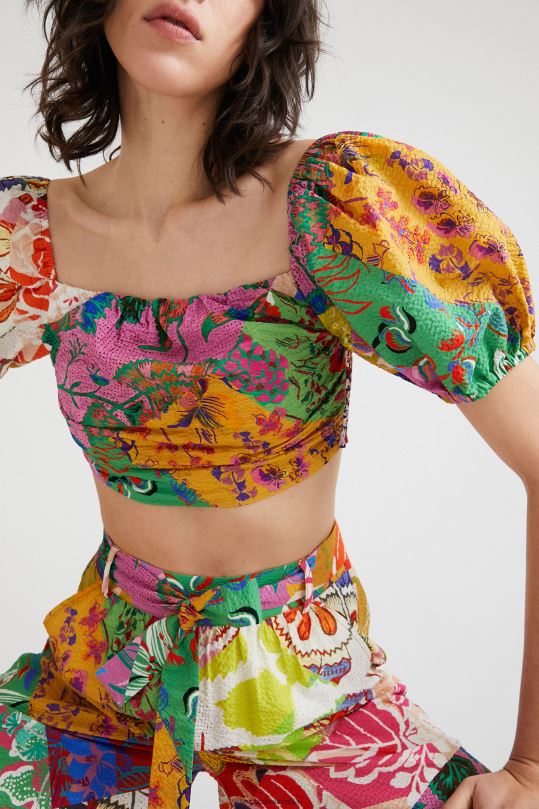 blusas Desigual bogota - ropa 4802L684 mujer Desigual metro. blusa corta de christian lacroix