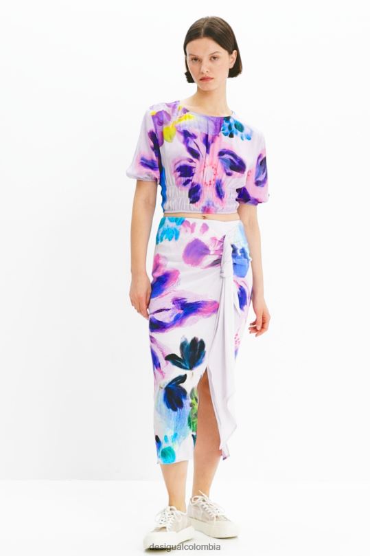 Desigual Colombia - ropa 4802L794 mujer Desigual metro. blusa corta floral de christian lacroix