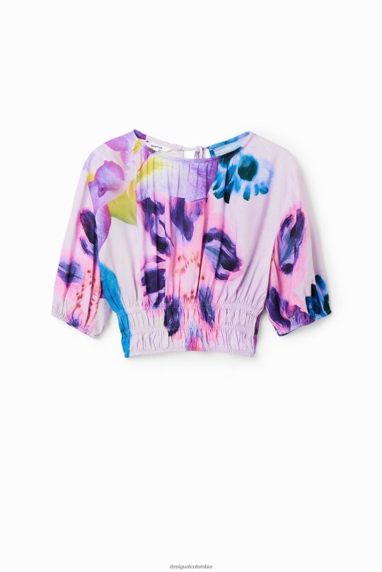 Desigual Colombia - ropa 4802L794 mujer Desigual metro. blusa corta floral de christian lacroix