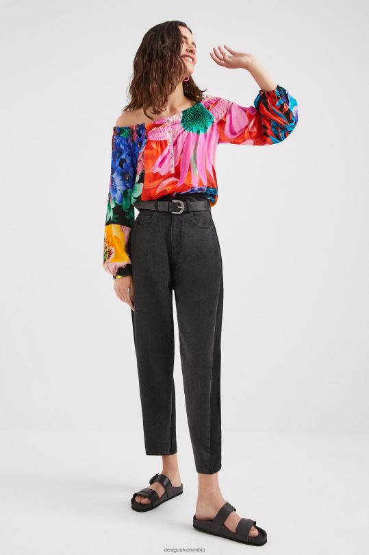 Desigual Colombia bolsos - ropa 4802L810 mujer Desigual metro. blusa floral de christian lacroix