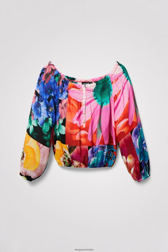 Desigual Colombia bolsos - ropa 4802L810 mujer Desigual metro. blusa floral de christian lacroix