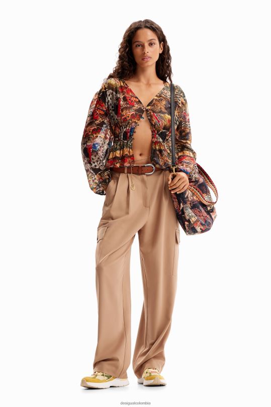 Desigual Colombia pagina oficial - ropa 4802L82 mujer Desigual metro. blusa tapizada de christian lacroix