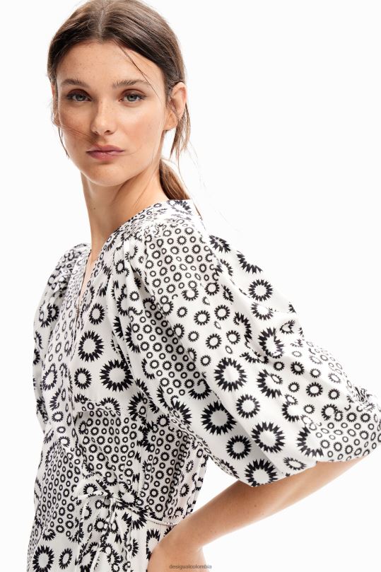 Desigual Colombia bolsos - ropa 4802L88 mujer Desigual blusa cruzada con patchwork