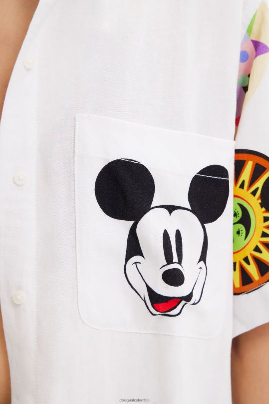 ropa 4802L907 mujer Desigual metro. camisa de mickey mouse de lino de christian lacroix - Desigual Colombia Medellín