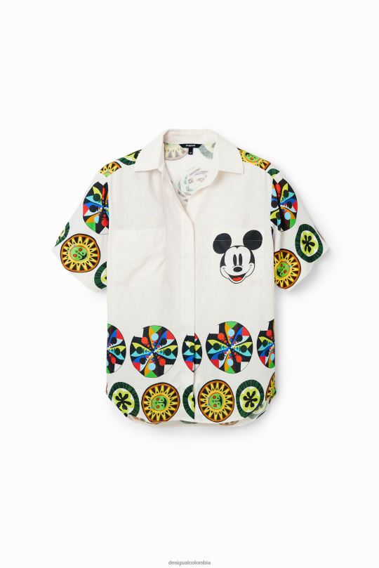 ropa 4802L907 mujer Desigual metro. camisa de mickey mouse de lino de christian lacroix - Desigual Colombia Medellín