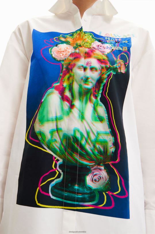 Desigual Colombia pagina oficial - ropa 4802L953 mujer Desigual camisa de busto de gran tamaño