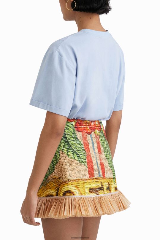 ropa 4802L1100 mujer Desigual camiseta de la estatua de stella jean - Desigual Colombia rebajas