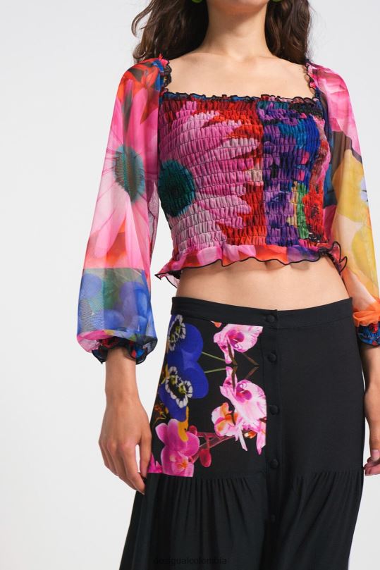 ropa 4802L1104 mujer Desigual metro. camiseta de tul christian lacroix - Desigual sale damen