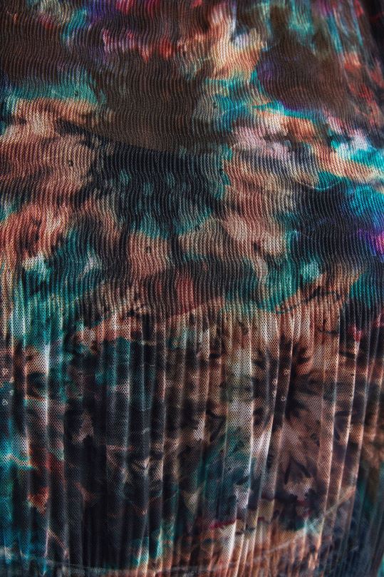 ropa 4802L1123 mujer Desigual camiseta de malla con efecto tie-dye - Desigual Colombia Medellín