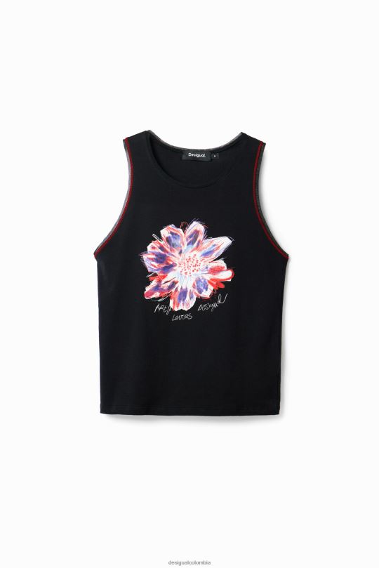 Desigual Colombia bolsos - ropa 4802L1167 mujer Desigual camiseta sin mangas con flores