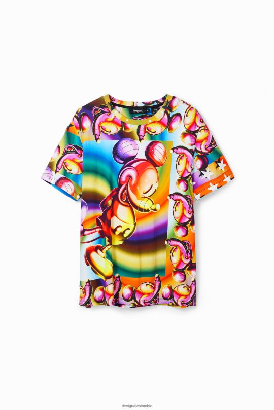ropa 4802L14 mujer Desigual camiseta oversize de mickey mouse multicolor - Desigual sales online