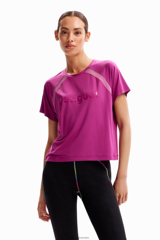 ropa 4802L237 mujer Desigual camiseta deportiva de malla - Desigual sale damen