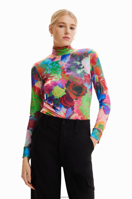 Desigual zapatos Colombia - ropa 4802L284 mujer Desigual camiseta ajustada con estampado floral