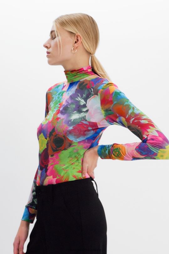 Desigual zapatos Colombia - ropa 4802L284 mujer Desigual camiseta ajustada con estampado floral