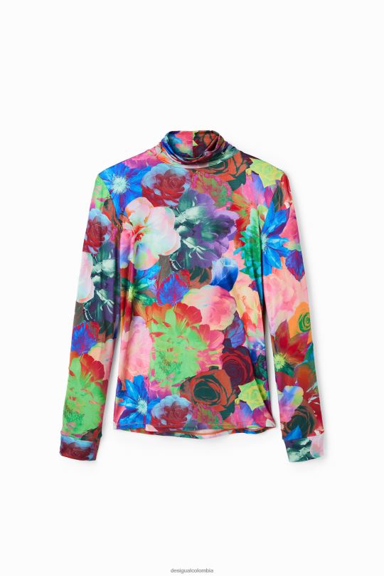 Desigual zapatos Colombia - ropa 4802L284 mujer Desigual camiseta ajustada con estampado floral