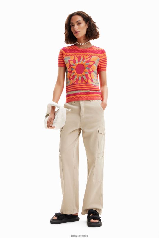 blusas Desigual bogota - ropa 4802L294 mujer Desigual camiseta de punto con flores