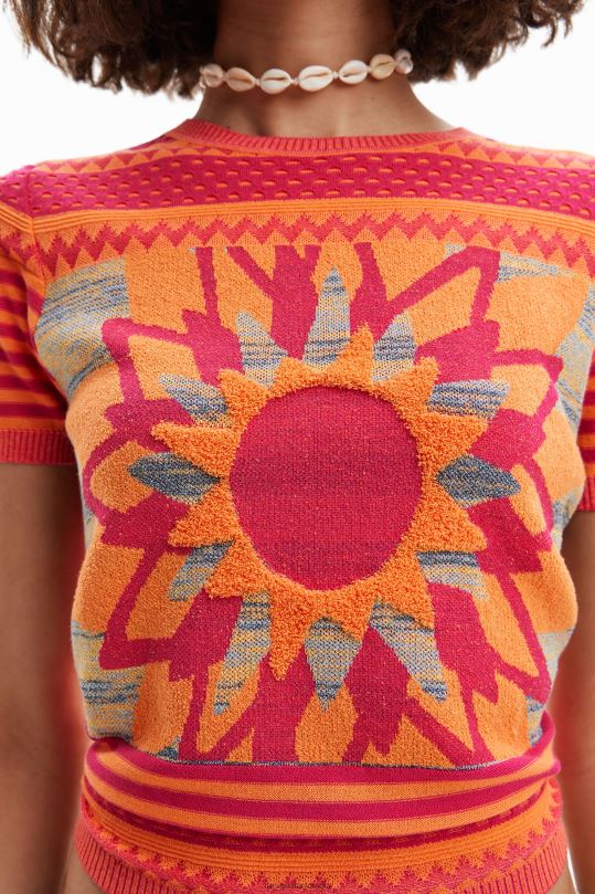 blusas Desigual bogota - ropa 4802L294 mujer Desigual camiseta de punto con flores