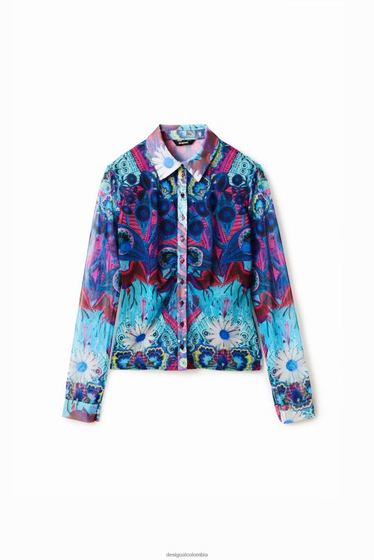 blusas Desigual bogota - ropa 4802L376 mujer Desigual metro. camisa corta slim de christian lacroix