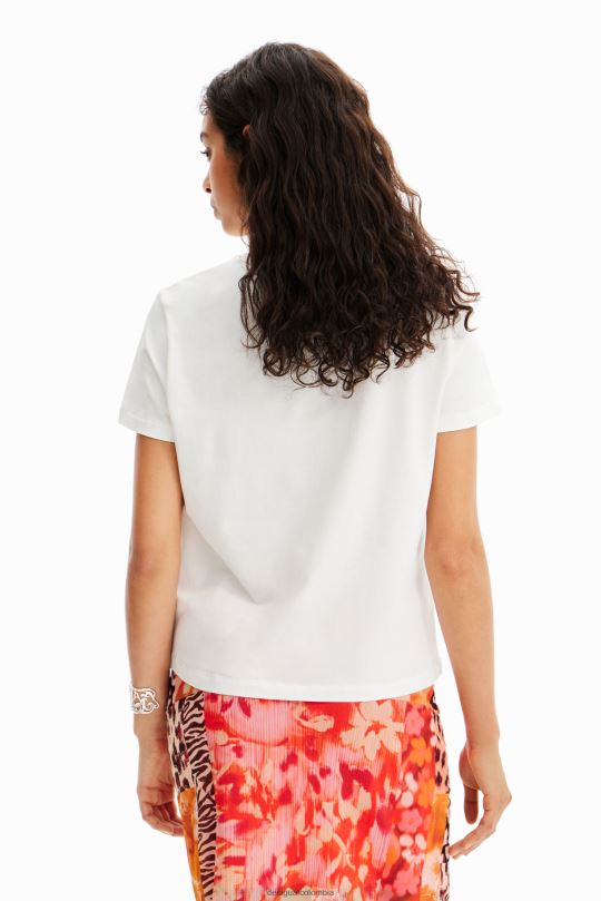 Desigual Colombia - ropa 4802L37 mujer Desigual camiseta con ilustración de flores