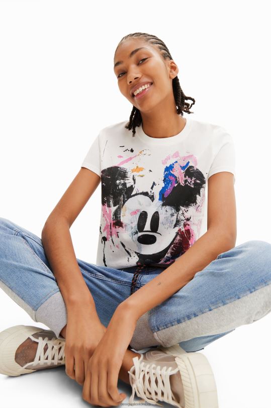 ropa 4802L483 mujer Desigual camiseta arty de mickey mouse de disney - Desigual Colombia Medellín