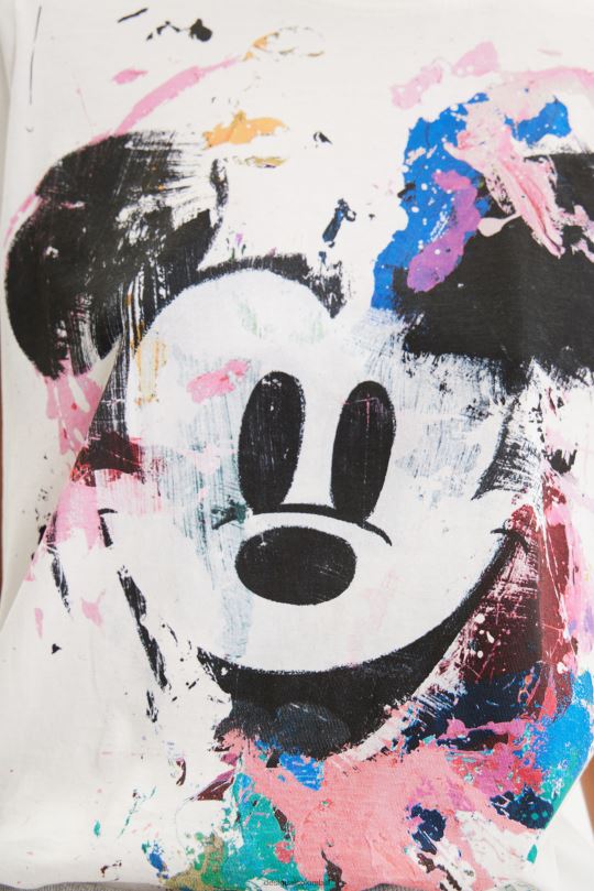ropa 4802L483 mujer Desigual camiseta arty de mickey mouse de disney - Desigual Colombia Medellín