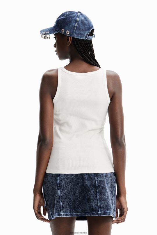 ropa 4802L486 mujer Desigual top sin mangas con beso de nathy peluso - Desigual shop