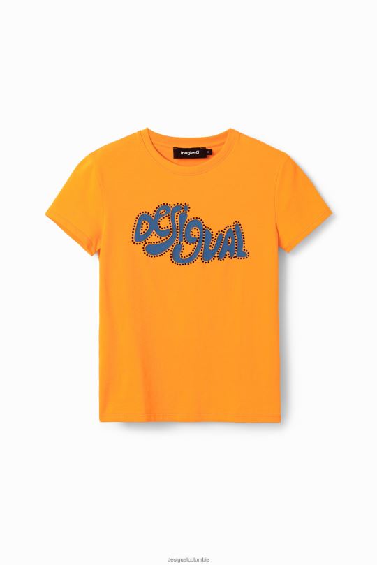 Desigual Colombia pagina oficial - ropa 4802L599 mujer Desigual camiseta de manga corta con strass