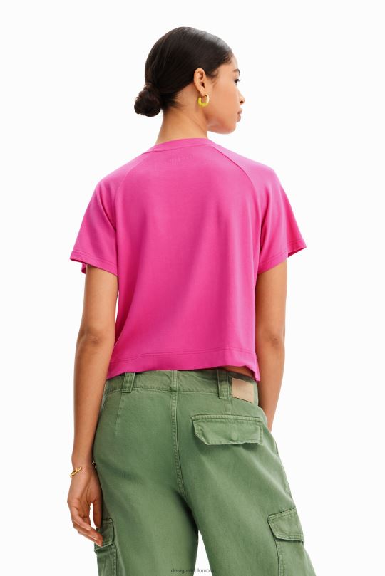 ropa 4802L664 mujer Desigual camiseta deportiva corta de malla - Desigual Colombia rebajas