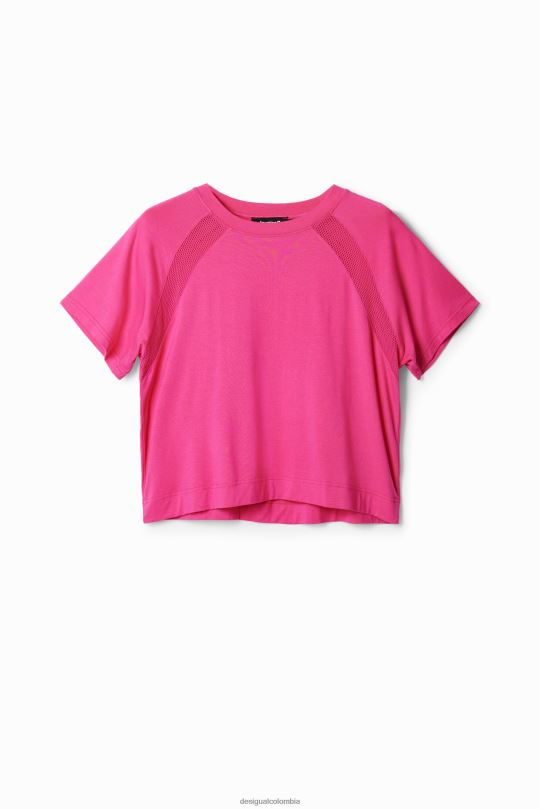 ropa 4802L664 mujer Desigual camiseta deportiva corta de malla - Desigual Colombia rebajas